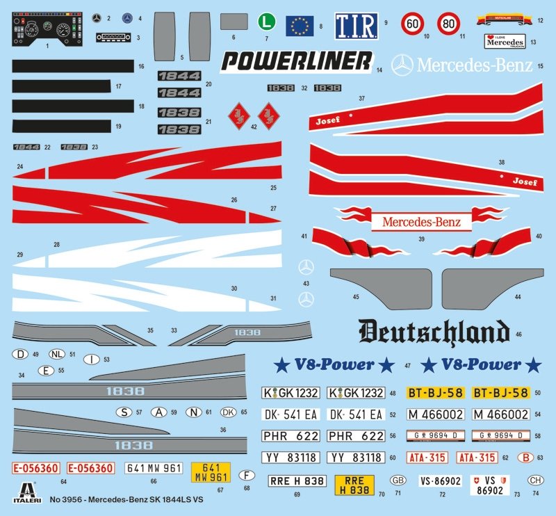 Italeri 3956 Mercedes Benz SK 1844 LS V8 1/24 – image 9
