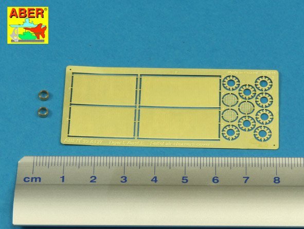Aber 35A127 Feifel air cleaners tubes for early Tiger I, Ausf.E (Sd.Kfz.181) 1/35 – imagen 2