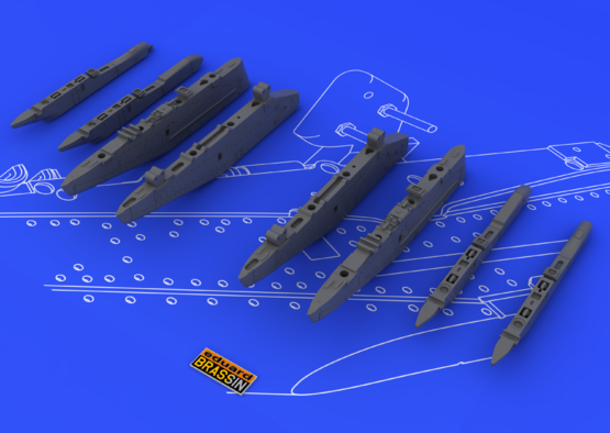 Eduard 648054 Su-25K wing pylons 1/48 – imagen 5