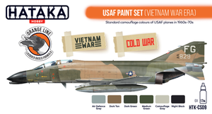 Hataka HTK-CS09 ORANGE LINE – USAF Paint Set (Vietnam war-era) 6x17ml – zdjęcie 2
