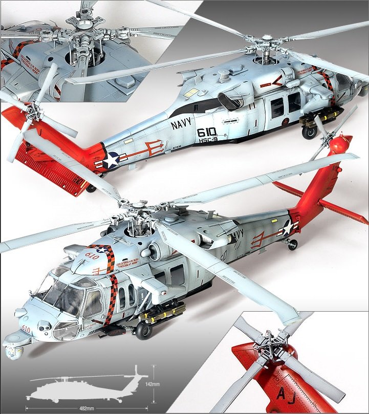 Academy 12120 U.S.Navy MH-60S HSC-9 Tridents 1/35 – zdjęcie 3