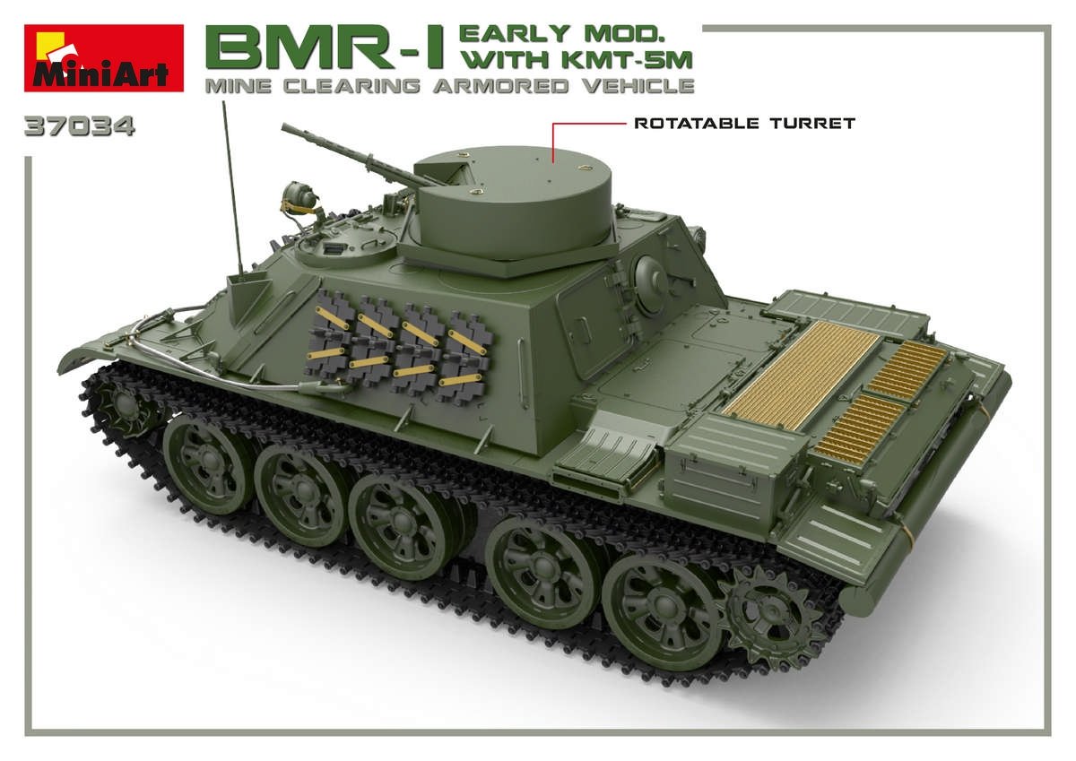 MiniArt 37034 BMR-1 EARLY MOD. WITH KMT-5M 1/35 – immagine 3