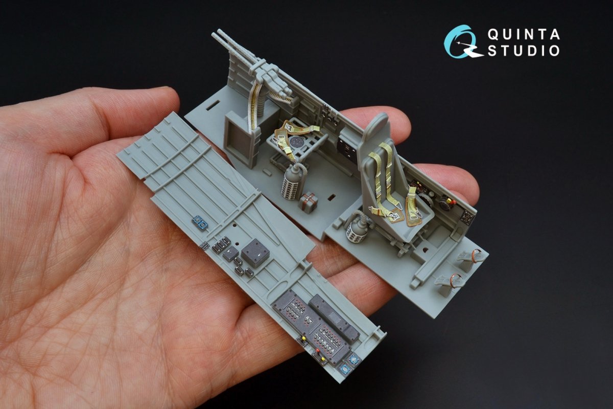 Quinta Studio QD32087 Ju87 D/G 3D-Printed &amp;amp; colored Interior on decal paper (Trumpeter) 1/32 – image 3