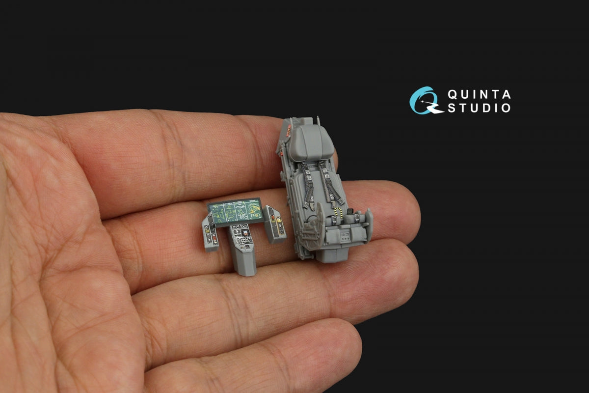 Intérieur imprimé en 3D et coloré sur papier décalcomanie Quinta Studio QD48288 F-35A (Tamiya) 1/48 – image 3