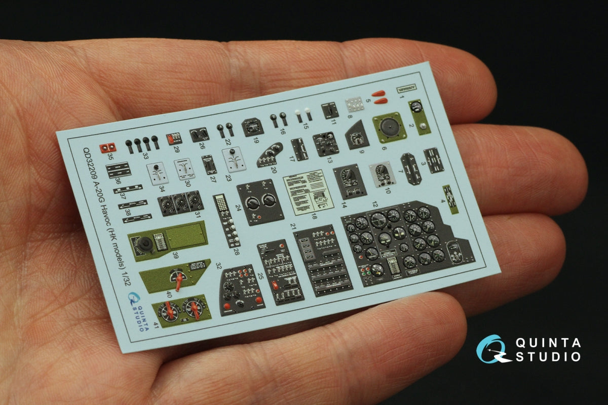 Quinta Studio QD32209 A-20G Havoc 3D-Printed coloured Interior on decal paper (HK Models) 1/32 – imagen 4