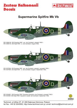 Techmod 24002 - Supermarine Spitfire Mk VB 1/24 – immagine 2
