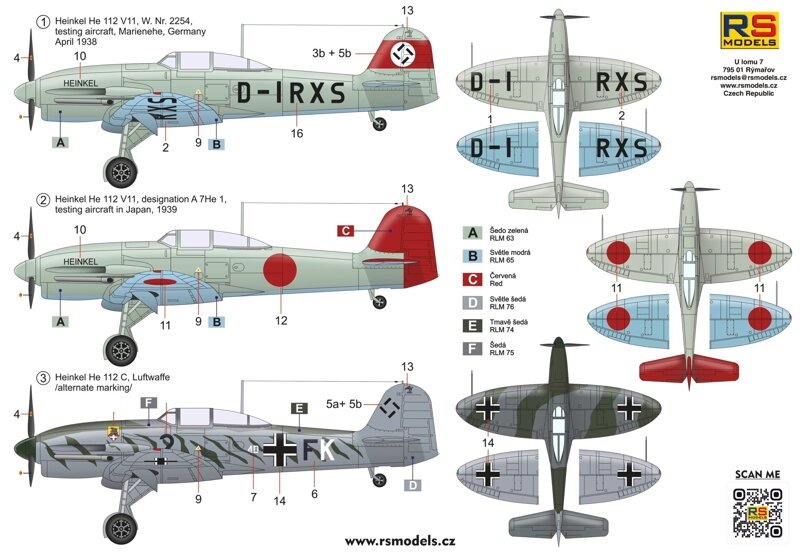 RS Models 94008 Heinkel 112 V11 1/72 – image 2