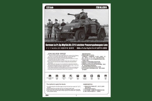 Hobby Boss 83814 German Le.Pz.Sp.Wg Sd.Kfz.221 Leichter Panzerspahwagen-Late – immagine 3