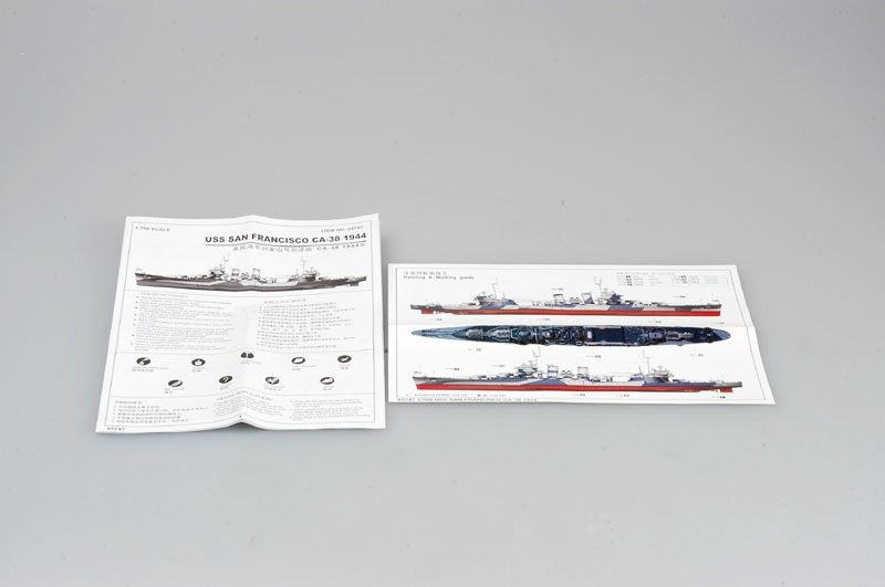 Trumpeter 05747 USS San Francisco CA-38 1944 1/700 – Bild 3
