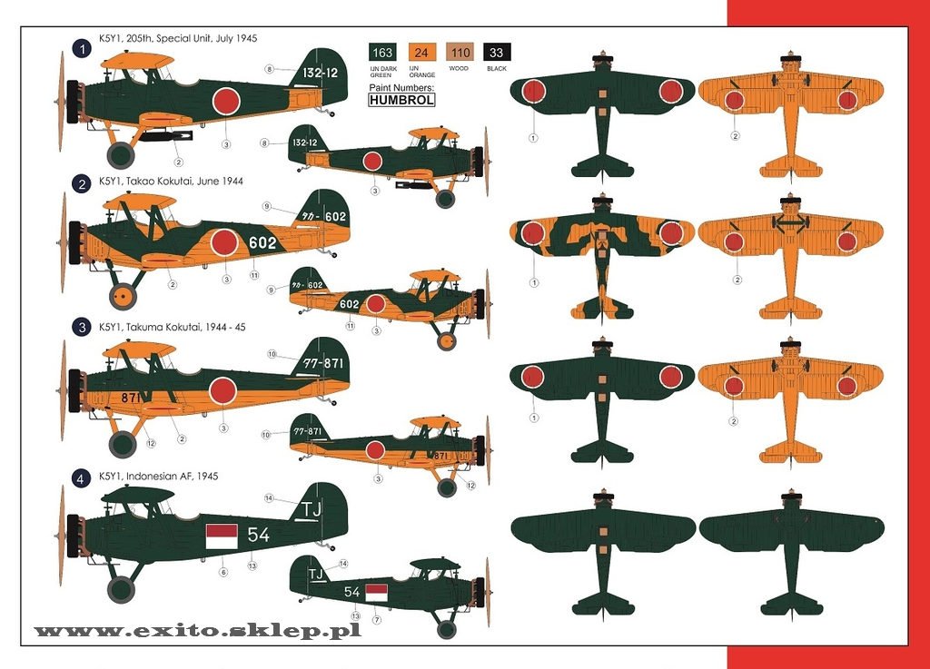 AZ Model AZ7424 Yokosuka/Kawanishi K5Y2 Akatombo Type 93 1/72 – imagen 2