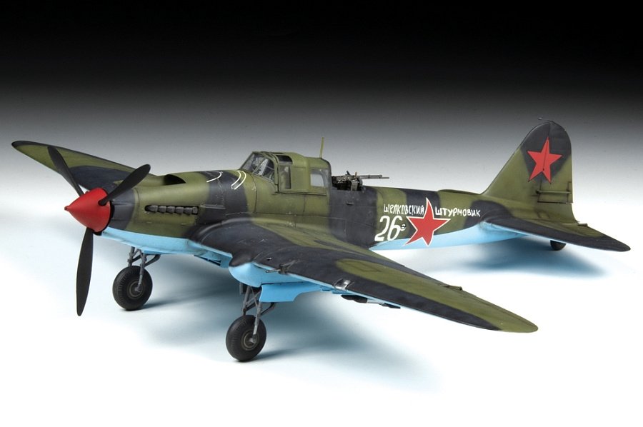 Zvezda 4826 Soviet two-seat attack aircraft IL-2 shturmovik (mod.1943) 1/48 – imagen 4