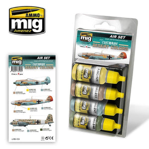 Munitions du Mig Jiminez 7218 LUFWAFFE DESERT COLORS 4x17ml