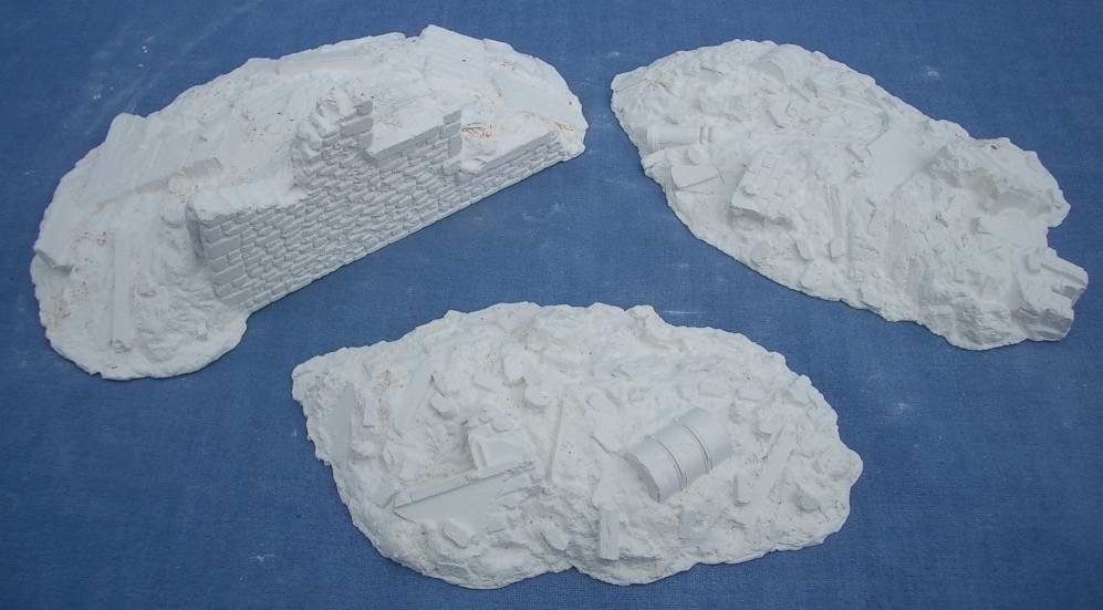 RT-Diorama 35127 Rubble, debris pile set (3 pcs.) 1/35 – imagen 3