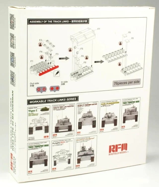 Rye Field Model 5034 HVSS T80 Track for M4 Sherman 1/35 – immagine 3