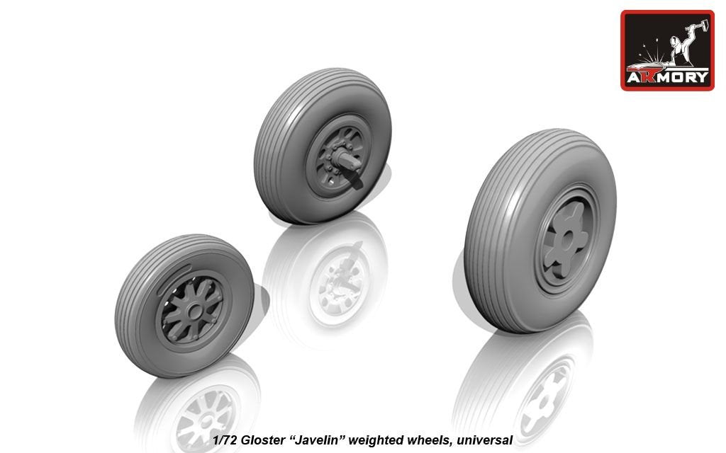 Roues Gloster Javelin Armory Models AW72407, échelle 1/72