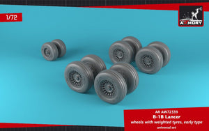 Armory Models AW72339 B-1B Lancer wheels w/ weighted tires, early 1/72 – Bild 2