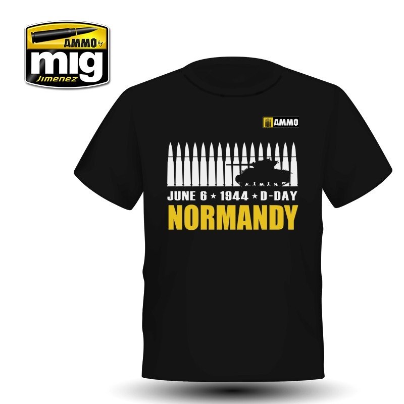 AMMO of Mig Jimenez 8030M NORMANDY T-SHIRT (size M)