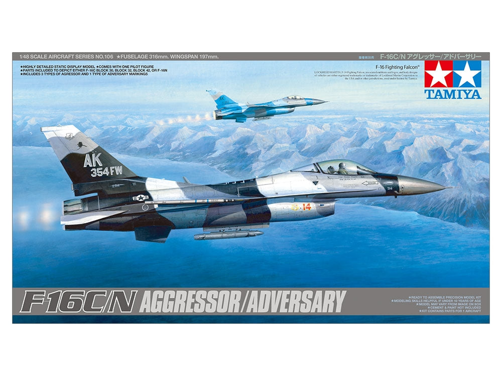 Tamiya 61106 F-16C/N AGRESSEUR/ADVERSAIRE 1/48 – image 2