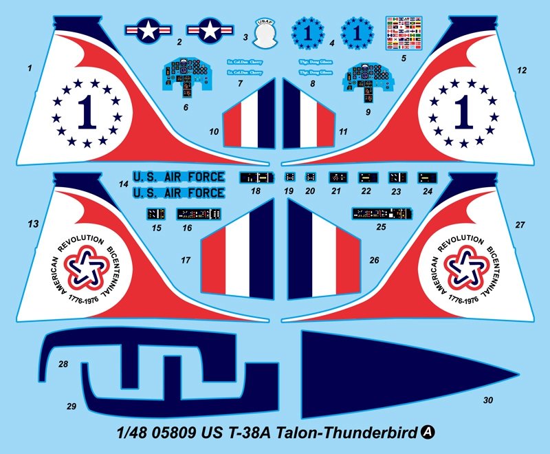 Trumpeter 05809 US T-38A Talon - Thunderbird 1/48 – image 8