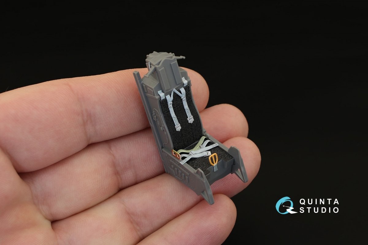 Quinta Studio QD32023 F-16D 3D-Printed &amp;amp; colored Interior on decal paper (for Academy kit) 1/32 – image 4