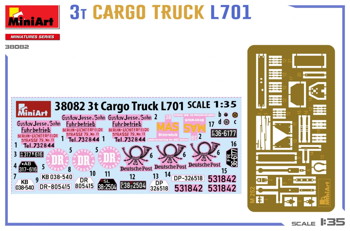Camion cargo MiniArt 38082 3T L701 1/35 – image 2