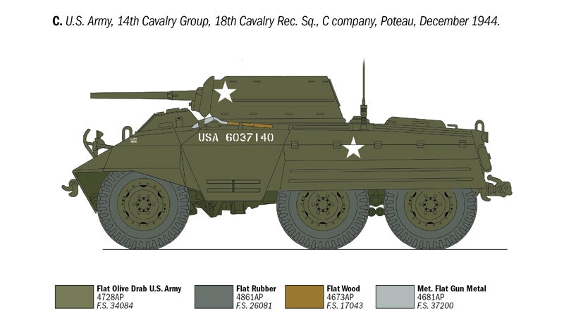 Italeri 6364 M8 Greyhound 1/35 – Bild 7
