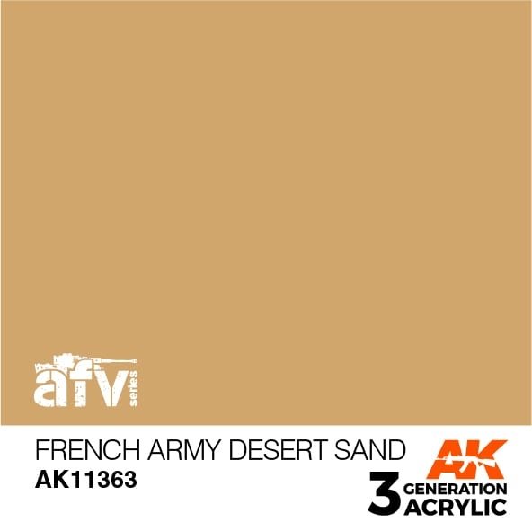 AK Interactive AK11363 Sable du désert de l&amp;#39;armée française 17 ml