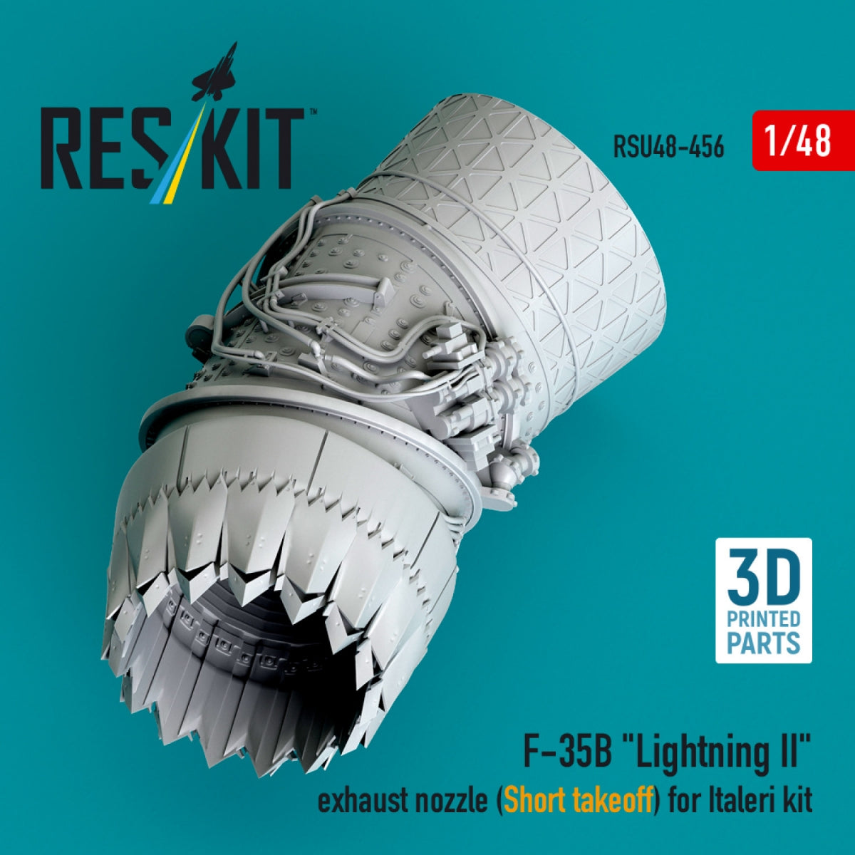 RESKIT RSU48-0456 F-35B &amp;quot;Lightning II&amp;quot; exhaust nozzle (Short takeoff) for Italeri kit (3D printed) 1/48 – image 4