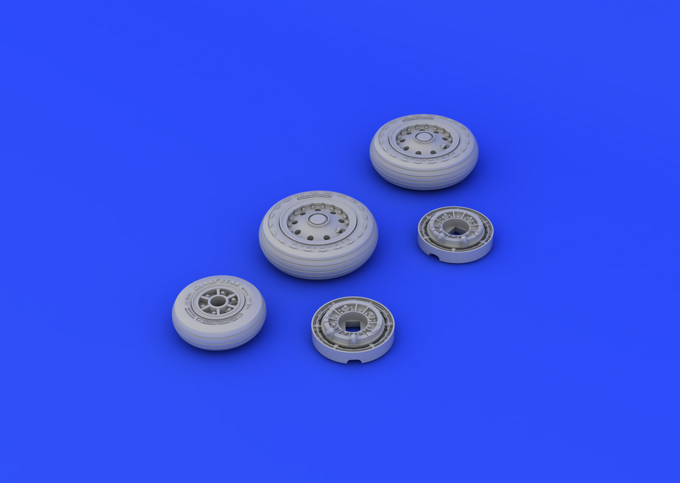 Eduard 648176 F-104 undercarriage wheels early 1/48 (Hasegawa) – Bild 4