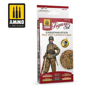 AMMO de Mig Jimenez 7042 Erbsenmuster Pea Dot Camouflage Figurines Set Set 6x17ml