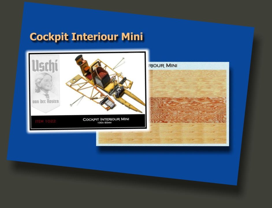 Uschi 1022 Wood Grain Decal Cockpit Interiour Mini – zdjęcie 2