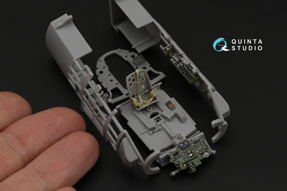 Quinta Studio QD48625 A6M5 Zero, Nakajima Prod. 3D-Printed &amp; coloured Interior on decal paper (Fine Molds) 1/48