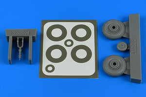 Aires 4811 Macchi Mc.205 wheels &amp;amp; paint masks 1/48 HASEGAWA