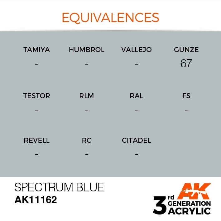 AK Interactive AK11162 SPECTRUM BLUE – STANDARD 17ml – imagen 3