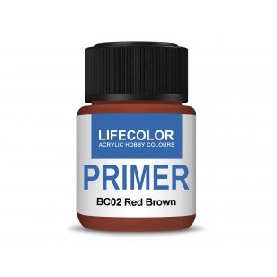 Lifecolor BC02 Acrylic Primer Red Brown 22ml – imagen 2