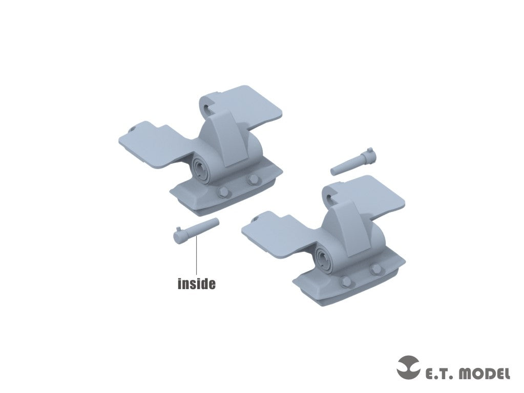 E.T. Model P35-406 WWII German Sd.kfz.251/Sd.kfz.11 Track links &amp;amp; Sprockets Late 3d Printed 1/35 – Bild 6