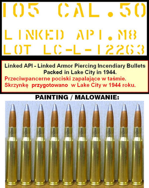 Master GM-35-064 Browning M2HB .50 cal (12,7mm) - karabin maszynowy na trójnogu M3 - okres II w.św. (ze skrzynką amunicyjną M2) 1/35 – Bild 7