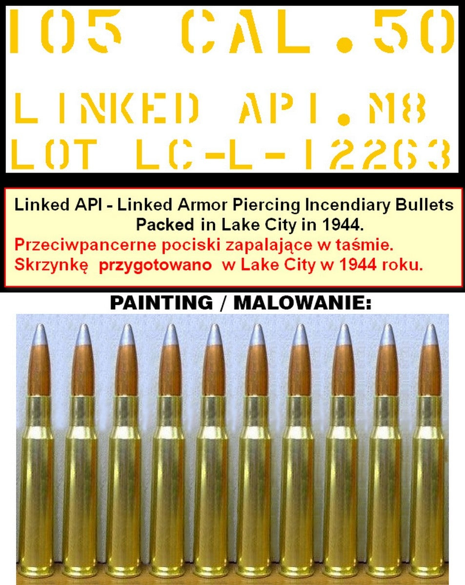 Master GM-35-064 Browning M2HB .50 cal (12,7mm) - karabin maszynowy na trójnogu M3 - okres II w.św. (ze skrzynką amunicyjną M2) 1/35 – Bild 7