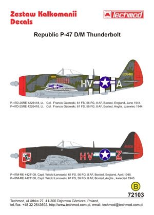 Techmod 72103 - Republic P-47D/M Thunderbolt 1/72 – immagine 2
