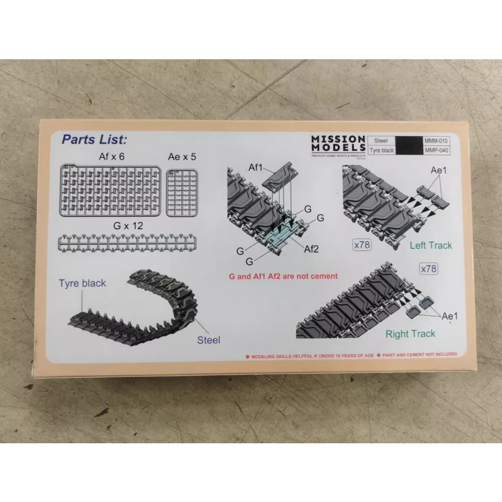 Gecko Models 35GM0094 US M4 Sherman T-54E1 Workable Track Link w/ Duckbill Track Extenders 1/35 – imagen 2