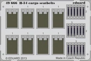 Ceintures de sécurité cargo Eduard 49666 H-34 1/48 GALLERY MODELS
