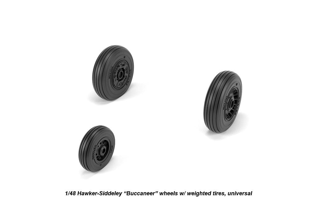 Armory Models AW48409 Hawker-Siddeley Buccaneer wheels w/ weighted tires 1/48 – immagine 4