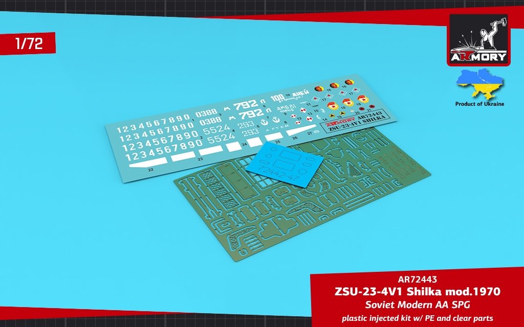 Armory Models 72443 ZSU-23-4V1 Shilka mod.1970 Soviet Modern AA SPG 1/72 – Bild 16