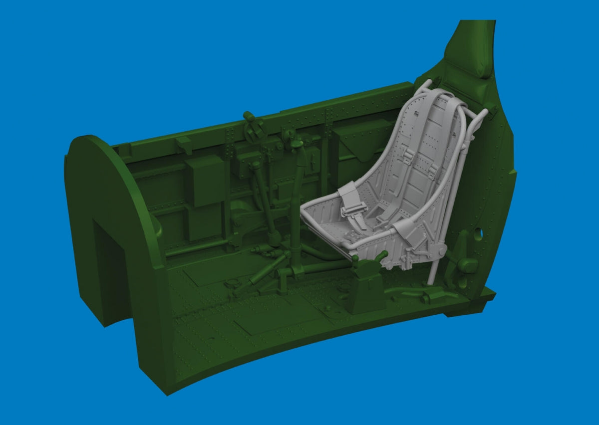 Eduard 6481064 P-40 seat w/ integral belts Type 1 PRINT Eduard 1/48 – Bild 4