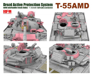 Rye Field Model 5091 T-55AMD Drozd APS w/workable track links 1/35 – image 8
