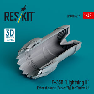 RESKIT RSU48-0437 F-35B &amp;quot;Lightning II&amp;quot; exhaust nozzle (Parked/Fly) for Tamiya kit (3D printed) 1/48 – Bild 2