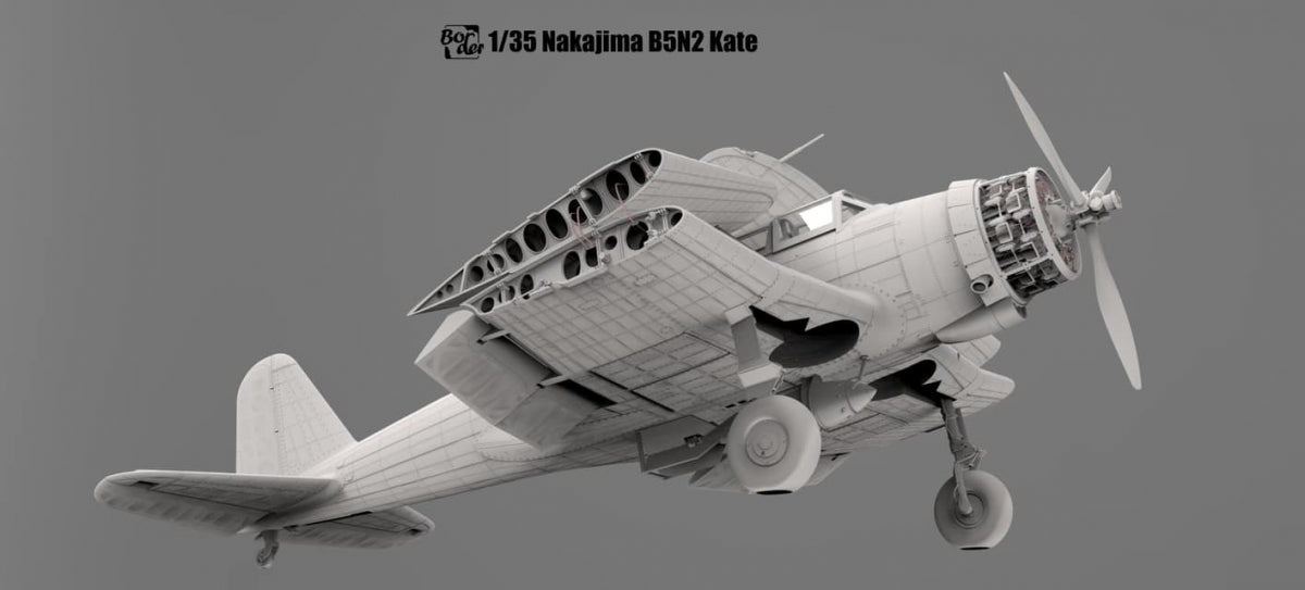 Maquette Border Model BF-005 Nakajima B5N2 Type 97 Bombardier d&amp;#39;attaque embarqué « Kate » avec intérieur complet, échelle 1/35 – image 2
