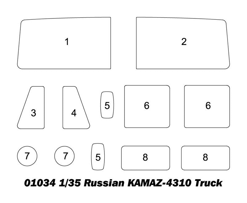 Trumpeter 01034 Russian KAMAZ 4310 1/35 – immagine 4