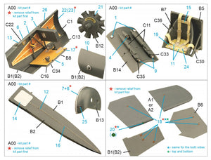 Quinta Studio QD48298 Fokker EV-DVIII 3D-Printed &amp;amp; coloured Interior on decal paper (Eduard) 1/48 – zdjęcie 11