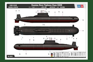 Hobby Boss 83532 Russian Navy Typhoon Class SSBN 1/350 – imagen 2